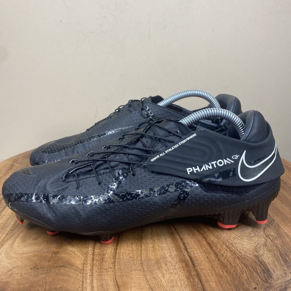 Nike Phantom GT2 Academy Flyease Shadow Pack Mens Black Red Size 7 Soccer Cleats - Picture 2 of 9